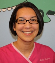 Pediatric dentist Dr. Jennifer Criss's staff member - April